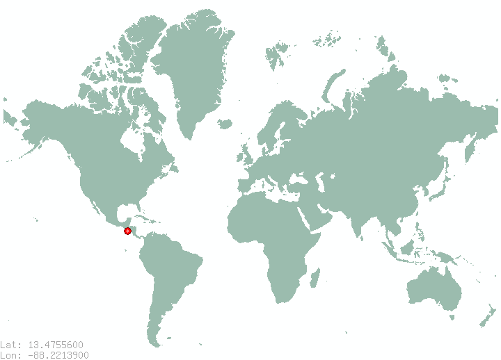 El Amate in world map