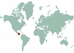 Canoguero in world map